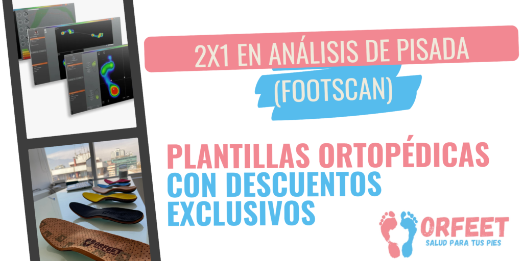 Promoción 2x1 estudio de la pisada (Footscan)